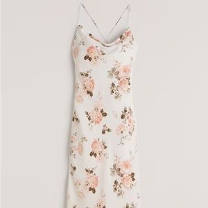 Abercrombie & Fitch Cowl neck slip midi dress